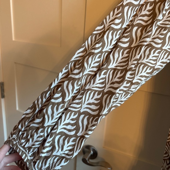 Becasa L/XL 100% cotton block print long sleeve dress - Picture 5 of 7